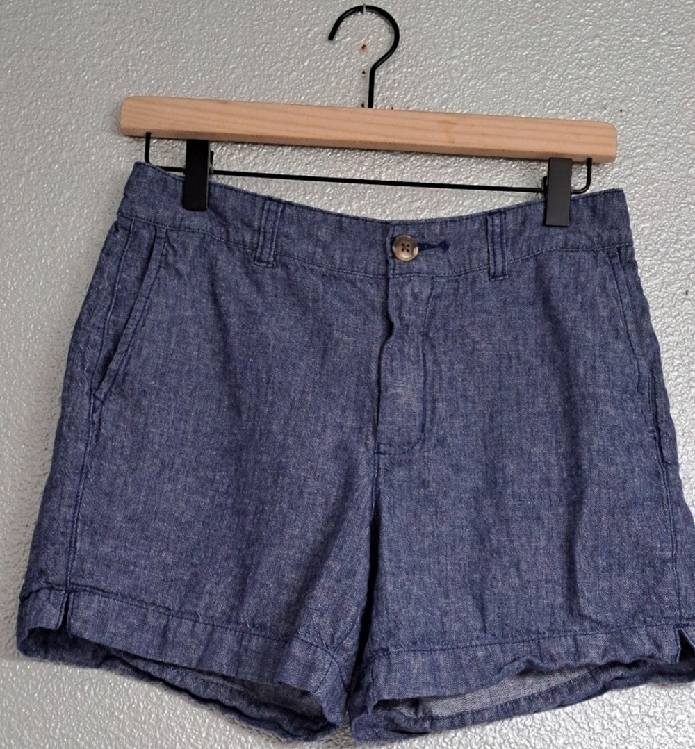 Old Navy High Rise Everyday Linen Chambray Short  Size 2